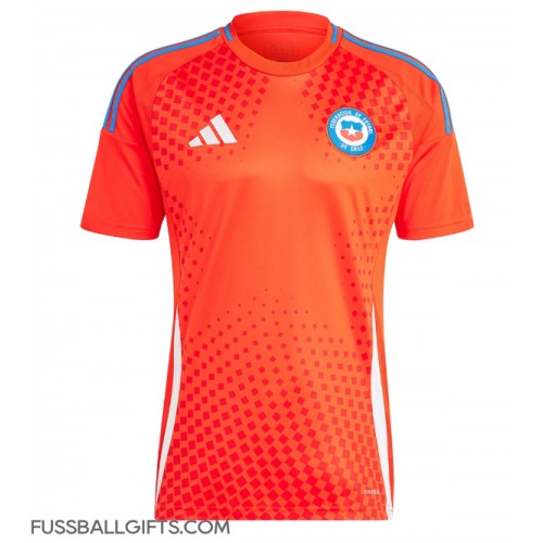 Chile Fußballbekleidung Heimtrikot Copa America 2024 Kurzarm